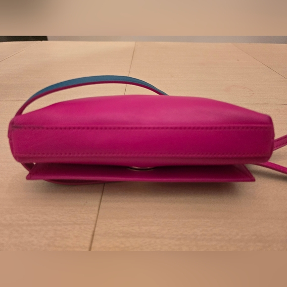 Kate Spade Pink Leather Newbury Lane Sally Twist Lock  Crossbody Bag, EUC - Picture 4 of 15